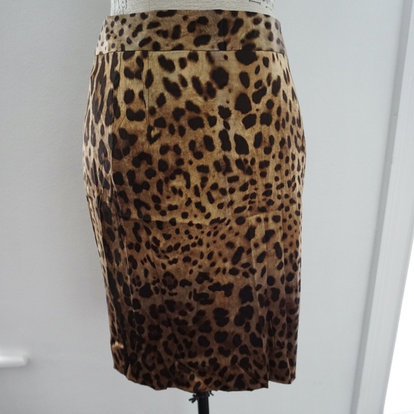 Dolce & Gabbana Animal Print Knee Length Straight - Picture 1 of 6